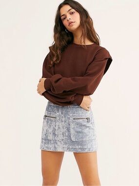 Free People Dust to Dust Velvet
Skirt